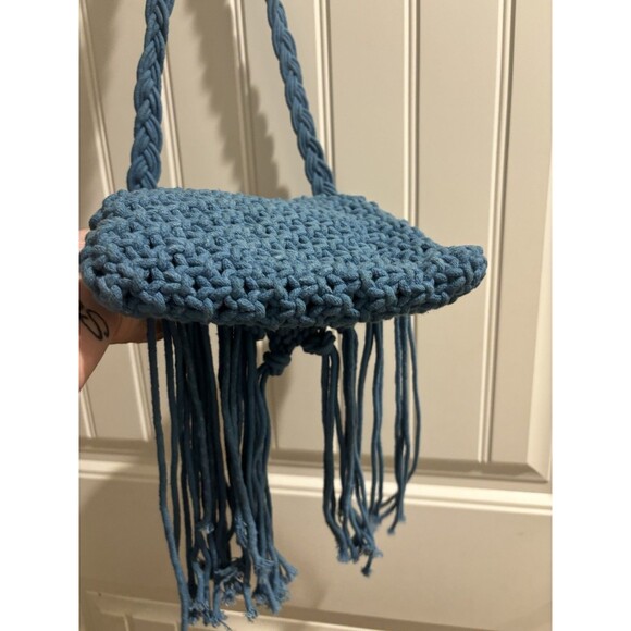 Kabooka Macrame Tale sling bag Crossbody Blue - Picture 5 of 7